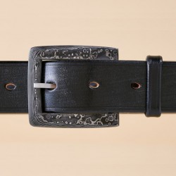 Damascus Steel Waist Belt Buckle